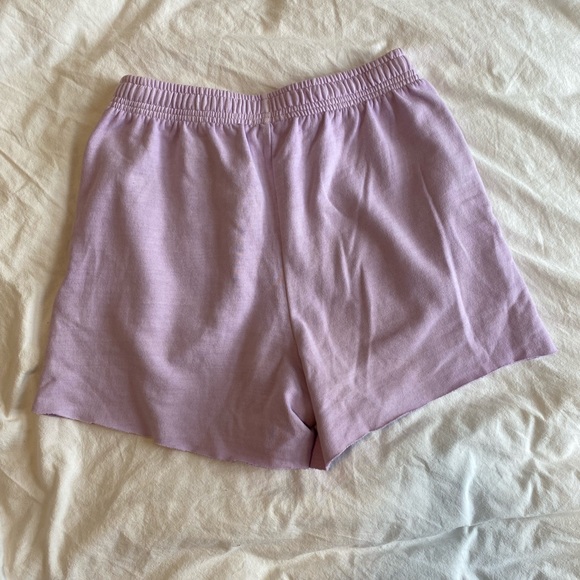 Sweatpant Cutoff Shorts | Lounge Comfy Shorts Lilac - Picture 5 of 5